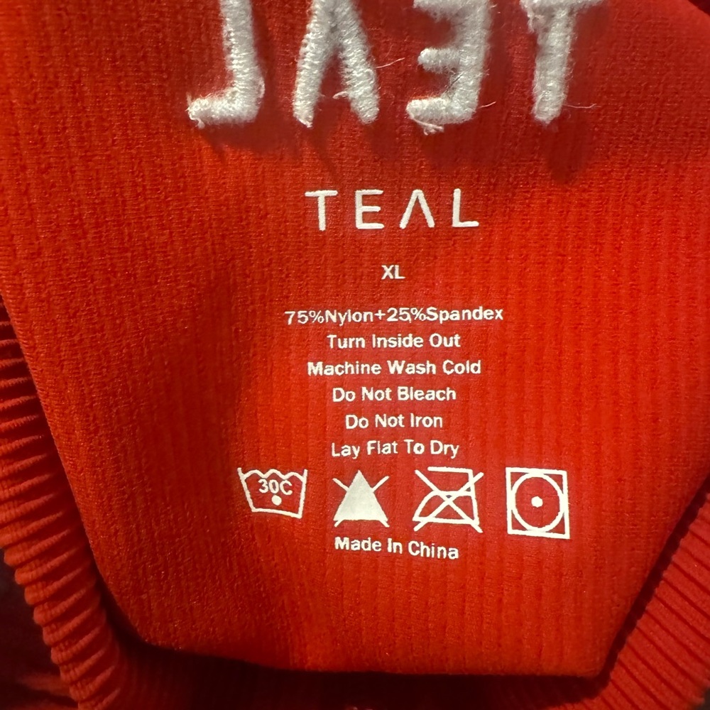 NWOT - Active by Teal Power Full Zip Jacket - Candy Red - Picture 3 of 4